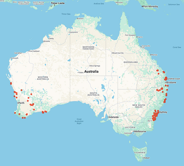collecting locality map for 'Krauss, S.'