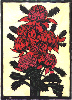 Margaret Preston waratah print